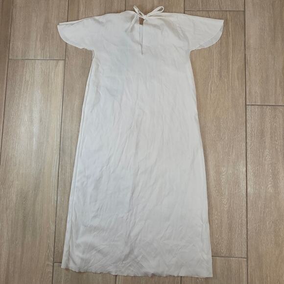 Vintage Rubie’s Angel Costume White Gold Sequin Dress Child Medium USA Made 70s - Picture 2 of 12